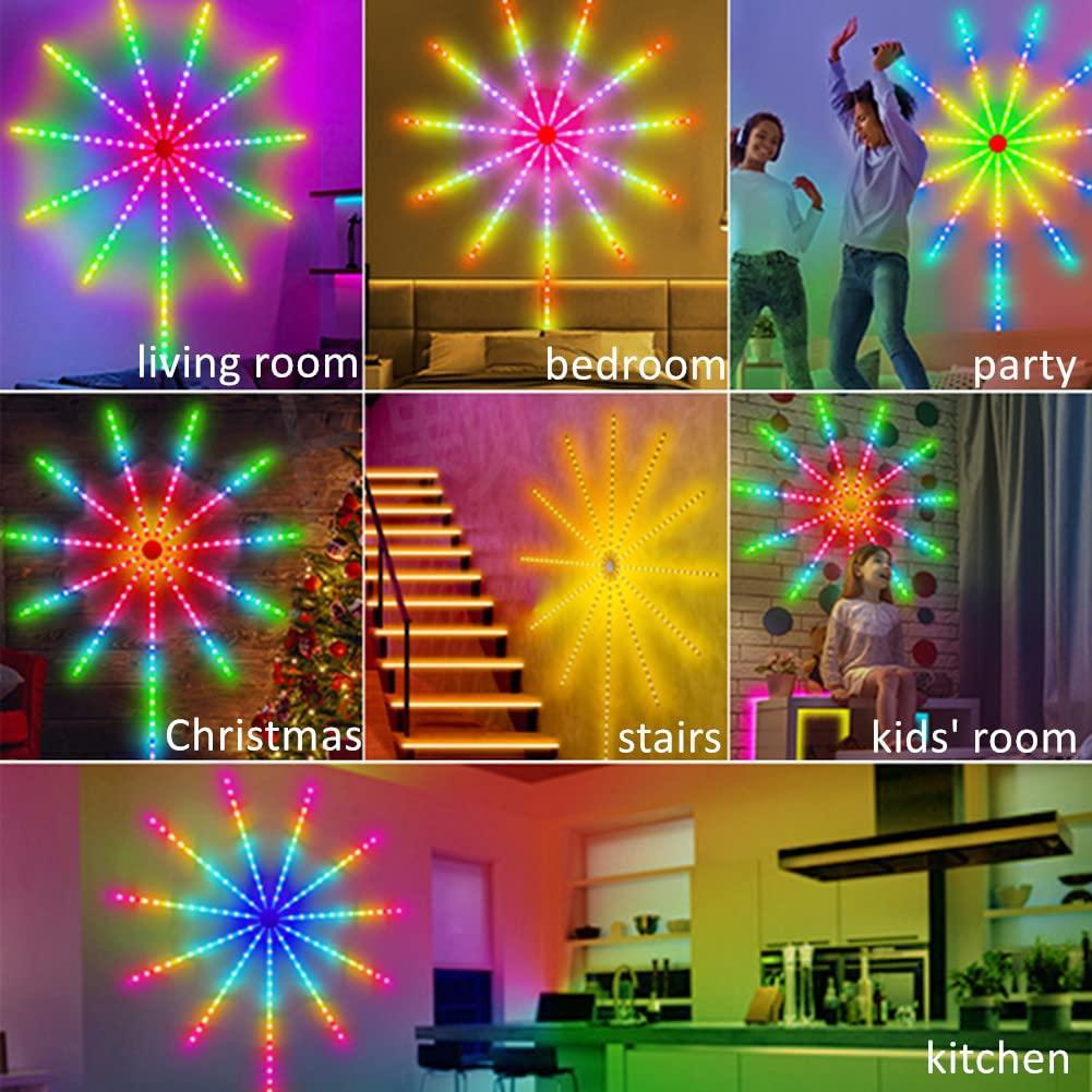 Smart Firework LED Lights - Bedroom, Party, Bar, and Playroom Decor