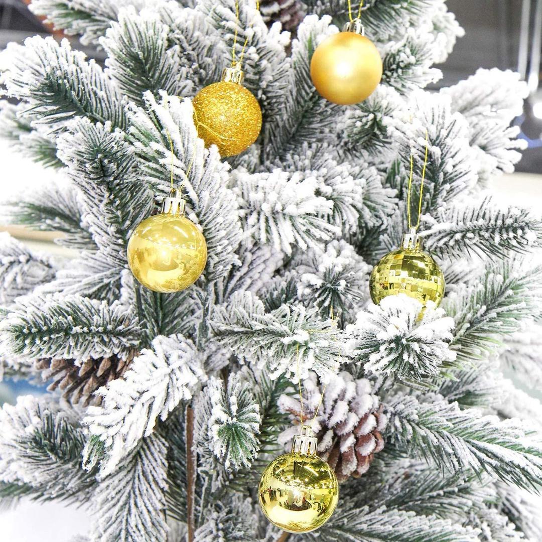 Gold Christmas Ball Ornaments – Elegant Festive Decorations